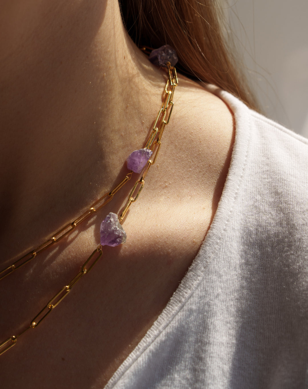 Amethyst Long Necklace