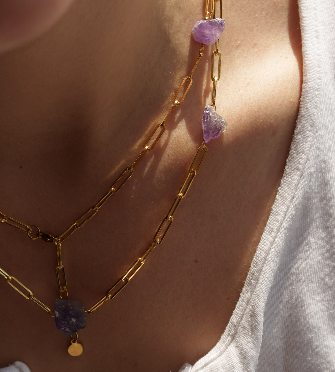 Amethyst Long Necklace