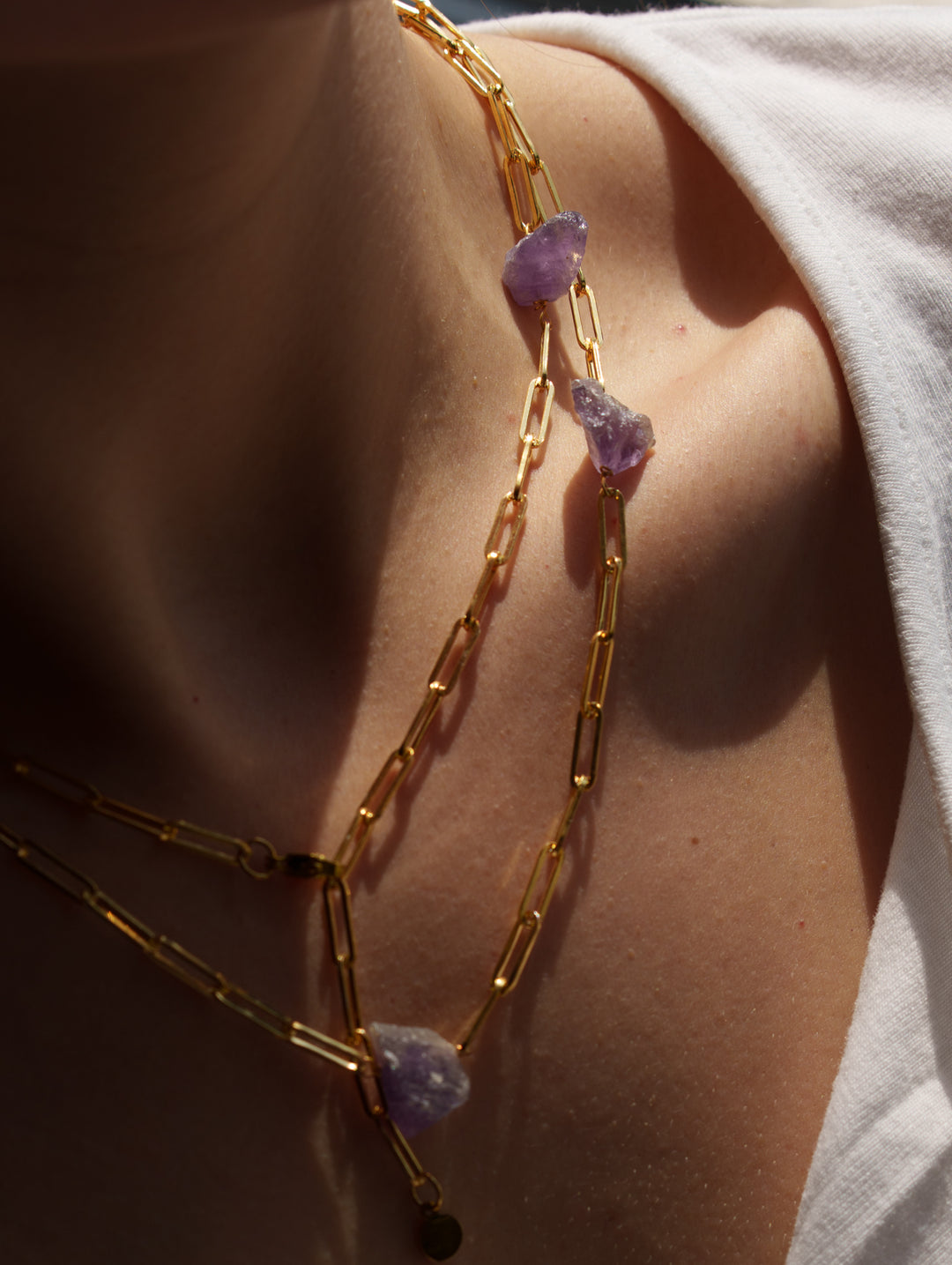 Amethyst Long Necklace